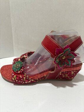 L'Artiste by Spring Step Laisis sandals  Womens wedge multicolor leather